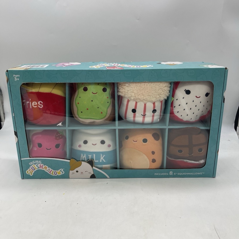 Set of 8 Squishmallows Floyd Sinclair Arnel Delita Iman Melly Neeona Paulton 5"